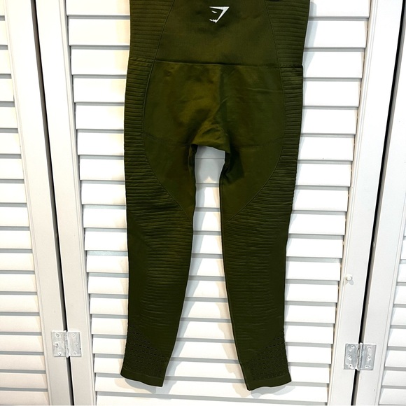 Gymshark seamless energy leggings in olive green - Picture 6 of 7